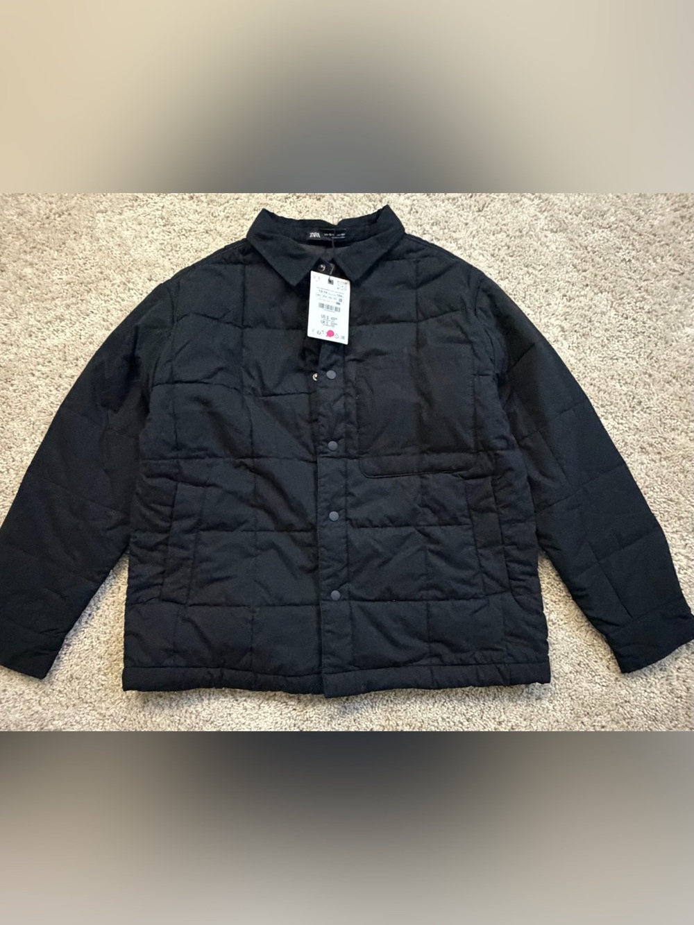 Zara Boy's Padded Overshirt Jacket